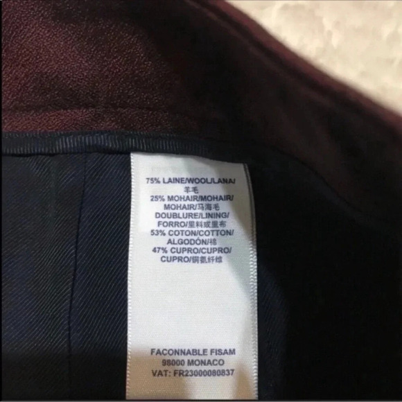 NWT Faconnable Egg Plant Pleated Faux Wrap Skirt - Picture 10 of 10